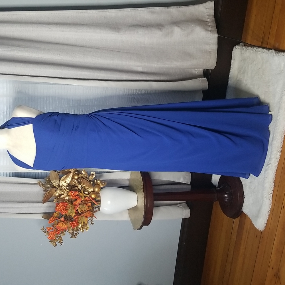 Bill Levkoff Blue Party Formal Dress Size 14
